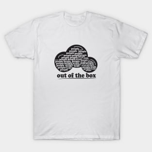 People out of the box black T-Shirt